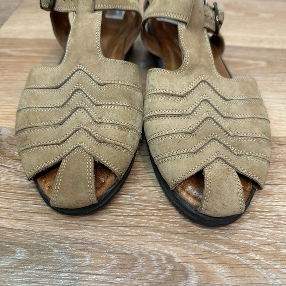 Beautifeel Taupe Leather Women's Sandals, Size 9- 9.5 - Picture 6 of 11